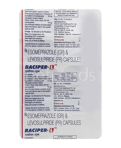 Raciper L Capsule 10'S - Ulcerative Colitis/Bowel Inflammatory Disease-Ant