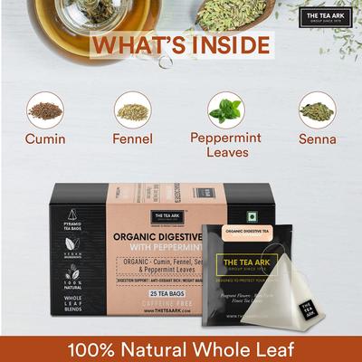 The Tea Ark Organic Tea Bags- Peppermint 25's - Herbal/Green Teas