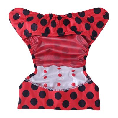Bumberry Reusable Diaper Cover with 1 Natural Bamboo Cotton Insert - Lady Bug - Diapers & Wipes