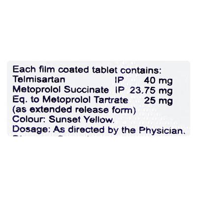 Telmiprime Beta 25mg Tablet 10'S - Hypertension-Ang
