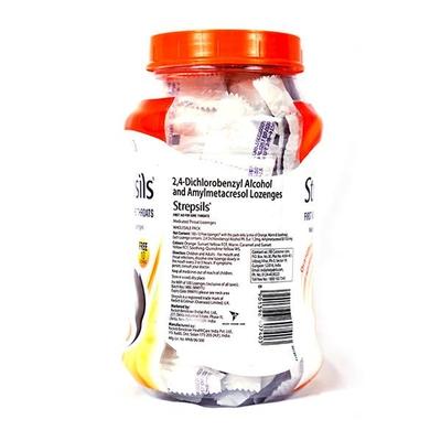 Strepsils Sore Throat Lozenges - Orange (100's + 10's Free) - Sore Throat Lozenges