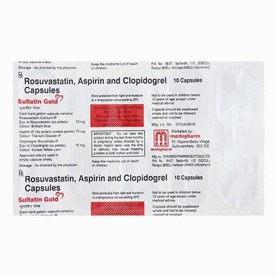 SULTATIN GOLD 10mg Capsule 10's - High Cholesterol-Dys