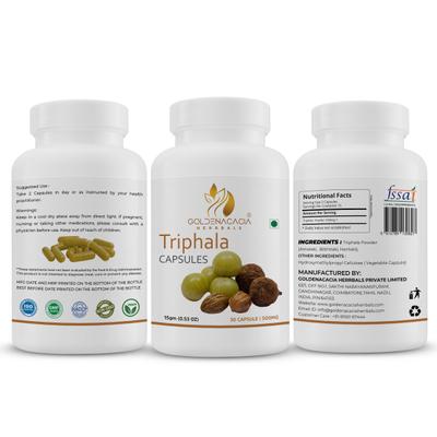 Goldenacacia Herrbals Triphala 500 mg Capsule 30's - Pure Herbs