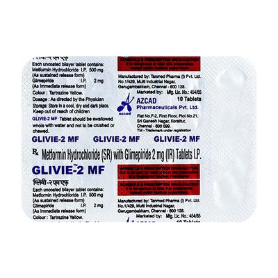 GLIVIE MF 2mg Tablet 10's - Diabetes-Ant
