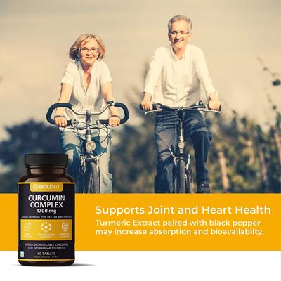 Boldfit Curcumin Complex 1700 mg Tablet 60's - Herbal Dietary Supplement