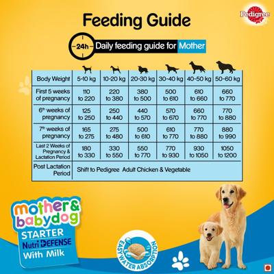 Pedigree Mother & Babydog Starter Nutri Defence with Milk 3000 gm - Petfood