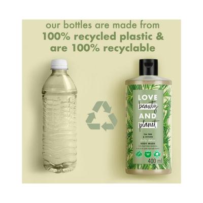 Love Beauty And Planet Natural Tea Tree Oil and Vetiver Sulfate Free Body Wash 400 ml - Shower Gels & Body Wash