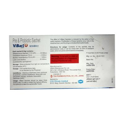 Vibact 0.5gm Powder 1's - Diarrhoea-Ant