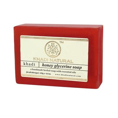 Khadi Natural Herbal Soap - Honey Glycerine 125 gm - Soaps