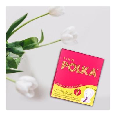 Pinq Polka Sanitary Premium Ultra Slim (XXL) Sanitary Pads 10's - Sanitary Napkins