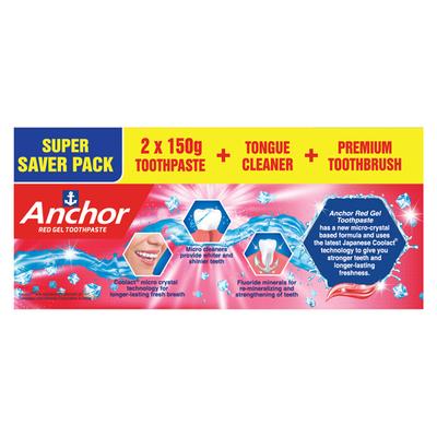 Anchor Cooling Fresh Gel Toothpaste - Super Saver Pack - Toothpaste