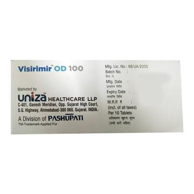 VISIRIMIR OD 100 Tablet 10's - Diabetes-Ant