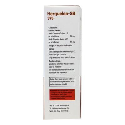 HERQUELEN SB 375 Injection 1's - Bacterial Infections-Cep