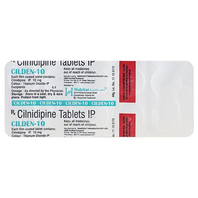 Cilden 10mg Tablet 10'S - Hypertension-Cal