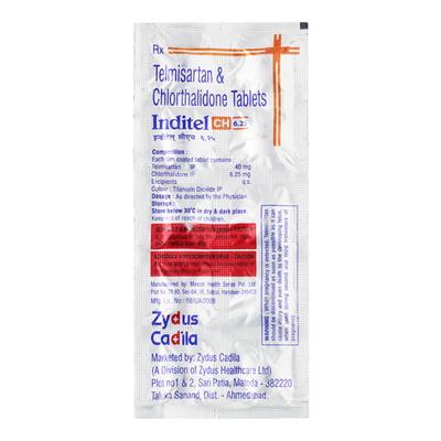 Inditel CH 6.25mg Tablet 10'S - Hypertension-Ang