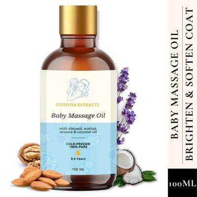 Essentia Extracts Pure Cold Pressed Baby Massage Oil 100 ml - Massage Oils