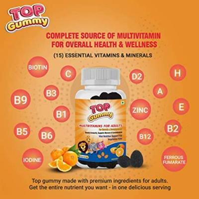 Top Gummy Multivitamins for Adults - Orange Flavour 30's - Multi-Vitamins