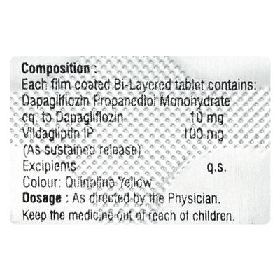 VILTAB D 10/100 Tablet 10's - Diabetes-Ant