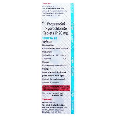 MIBETA 20MG TABLET 10'S - Hypertension-Bet