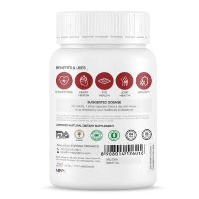 Foresta Organics Omega 3+6+9 Vegan Capsule 60's - Speciality Medicines