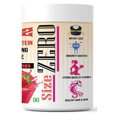 SOS Nutrition Size Zero Slimming Shake Powder - Strawberry Cream 300 gm - Weight Loss