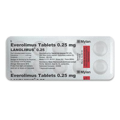 LANOLIMUS 0.25mg Tablet 10's - Auto Immune Disease-Imm