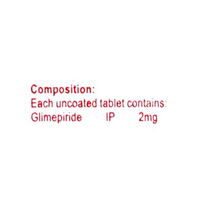 Adglim 2mg Tablet 10'S - Diabetes-Ant