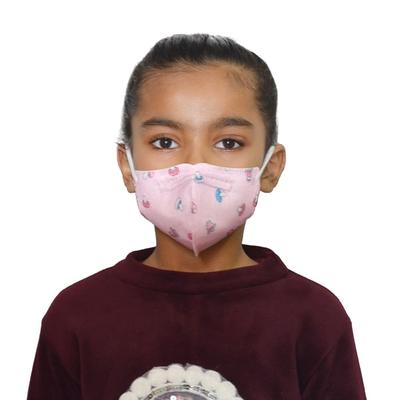 Advind Smog Guard N95 For 4-12 Years Kids Face Mask - Pink Printed Design 1's - Face Mask