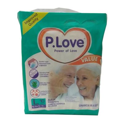 P-Love Adult Diaper (L) 10's - Adult Diapers & Pads
