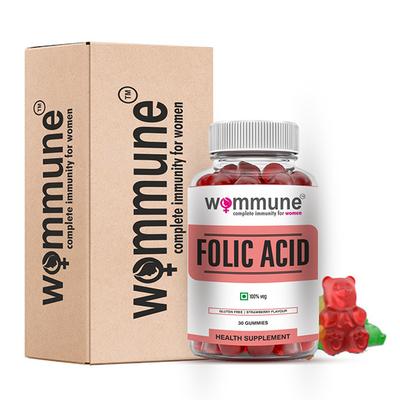 Wommune Folic Acid Gummies - Strawberry 30's - Multi-Vitamins