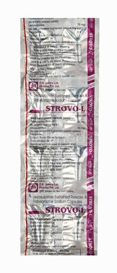 Strovo L Capsule 10'S - Ulcer/Reflux/Flatulence-Aaa