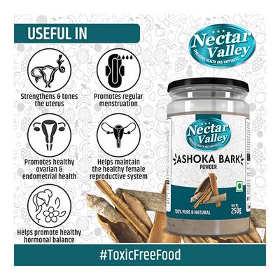 Nectar Valley Ashoka Bark Powder 250 gm - Health Products