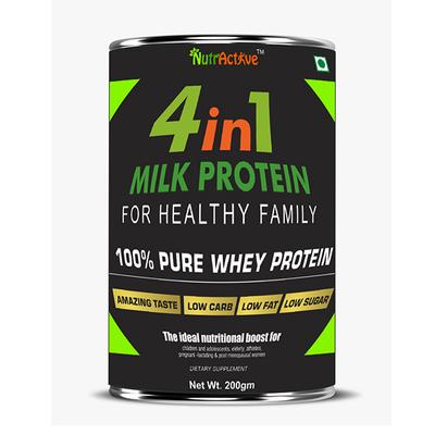 NutrActive 4in1 Milk Protein Powder - Chocolate Flavour 200 gm - Speciality Medicines