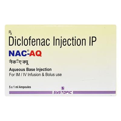 NAC AQ 75mg Injection 5X1Ml - Pain relief-Nsa