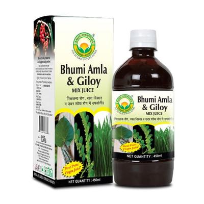 Basic Ayurveda Bhumi Amla & Giloy Mix Juice 450 ml - Ayurvedic Juices