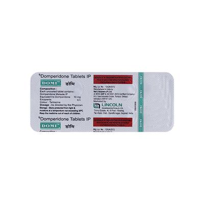 DOMI 10mg Tablet 10's - Ulcer/Reflux/Flatulence-Aaa