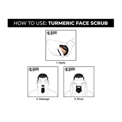 Beardo Face Scrub - Turmeric 100 gm - Face Scrubs