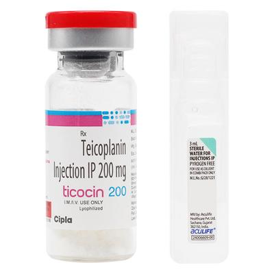Ticocin 200mg Injection 1's - Bacterial Infections-OAB