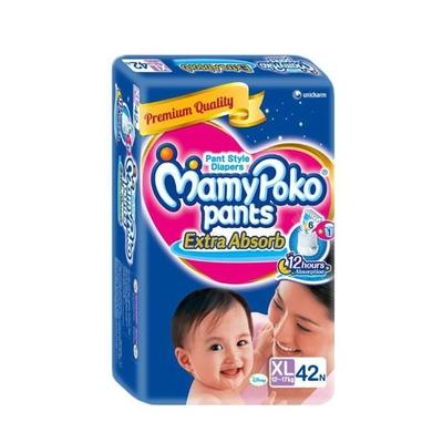 MAMYPOKO EXTRA ABSORB DIAPER PANTS (XL) 42'S - Diapers & Wipes