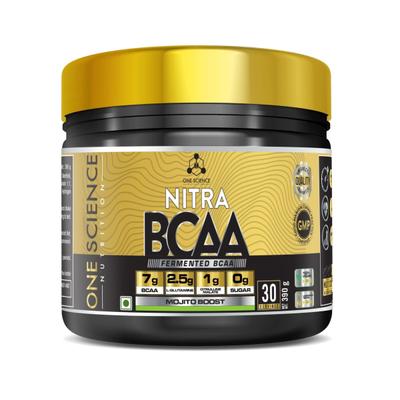 One Science Nutrition Nitra BCAA Powder - Mojito Boost 390 gm - Bcaa Supplements
