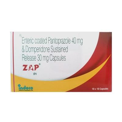 ZAP 30/40mg Capsule 10'S - Ulcer/Reflux/Flatulence-Aaa