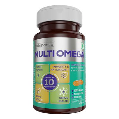 Jubilant Nutrihance Multi Omega Veg Softgel Capsule 30's - Omega Fish Oil Fatty Acids