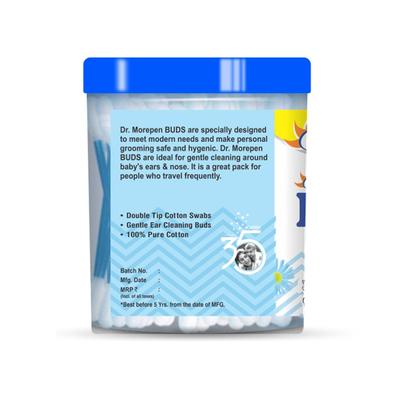 Dr. Morepen Buds 100% Pure Cotton Buds 100's - Foot Creams & Lotions