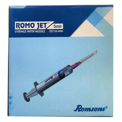 Romsons Romo Jet Syringe with Needle 5 ml (24G) (SS-6084) - Syringes And Needles