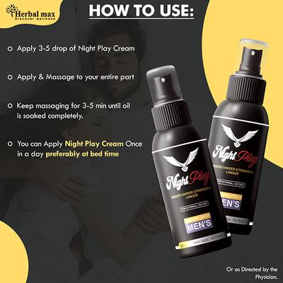 Herbal Max Night Play Massage Cream for Men 50 ml - Sexual Care