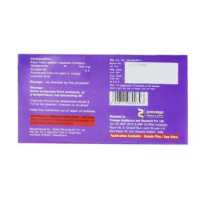 GABATRON 300 Tablet 10's - Neuropathic Pain-Dru