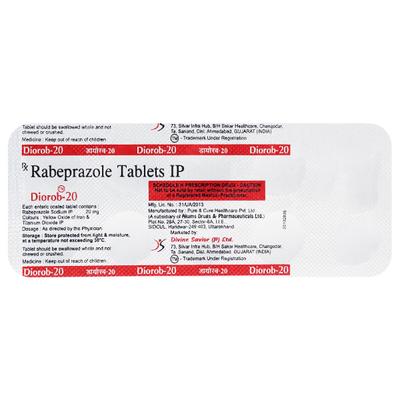 DIOROB 20 Tablet 10's - Ulcer/Reflux/Flatulence-Aaa