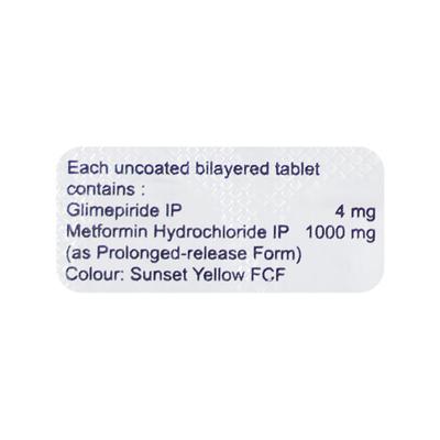 GLIMICURE M4 FORTE Tablet 10's - Diabetes-Ant