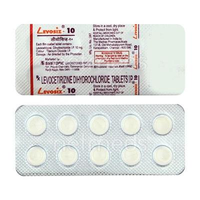 Levosiz 10mg Tablet 10'S - Allergies-Ant
