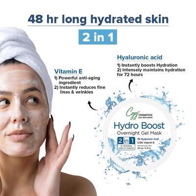 CGG Cosmetics Hydro Boost Overnight Gel Mask - Normal To Dry Skin 250 gm - Face Gels